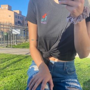 madewell crop tee